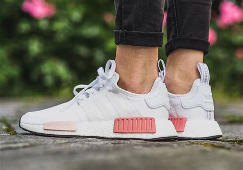 women's adidas nmd white rose